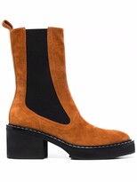 Thumbnail for your product : KHAITE Calgary suede-leather boots