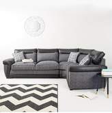Thumbnail for your product : Very Geo Fabric and Faux Leather Right-Hand Corner Group Sofa Bed