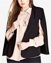 Thumbnail for your product : City Chic Trendy Plus Size Sharp Cape Jacket