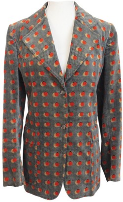 Ted Lapidus Multicolour Velvet Jacket for Women Vintage