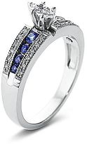 Thumbnail for your product : JCPenney FINE JEWELRY I Said Yes 1/3 CT. T.W. Diamond Sapphire Ring