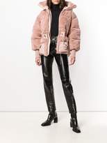 Thumbnail for your product : Tom Ford faux beaver padded bomber-jacket