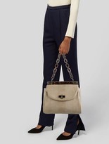 Thumbnail for your product : Tory Burch Suede Shoulder Bag Gold