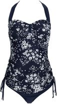 Thumbnail for your product : Next Navy Print Swimsuit (Maternity)