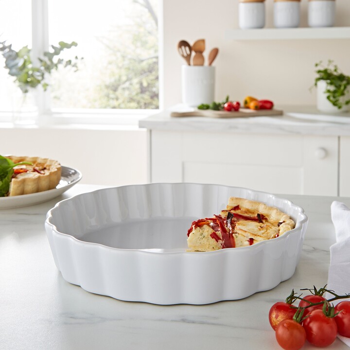 Dunelm White Round Pie Dish 24cm White ShopStyle