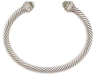 David Yurman Prasiolite & Diamond Cable Classics Bracelet