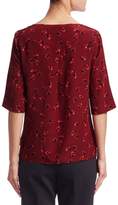 Thumbnail for your product : Akris Punto Floral Print Silk Top