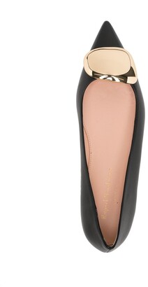 Rupert Sanderson Pointed-Toe Leather Pumps