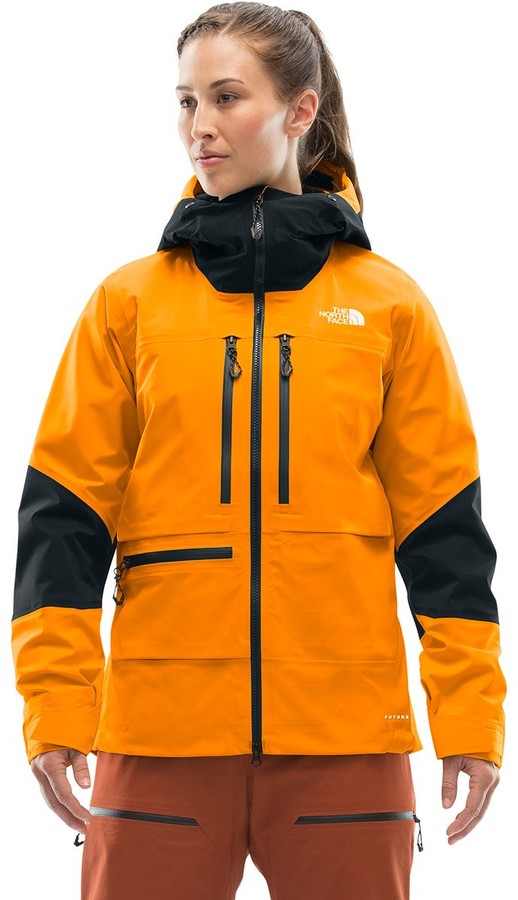 orange north face ski jacket