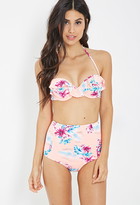 Thumbnail for your product : Forever 21 Tropical High-Waist Bikini Bottoms