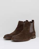 Thumbnail for your product : Steve Madden Teller Suede Chelsea Boots In Brown