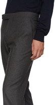 Thumbnail for your product : Ralph Lauren Purple Label Grey Flannel Solid Trousers