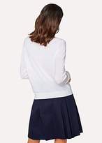 Thumbnail for your product : Paul Smith Women's Cream Wool Cardigan With Navy Trims