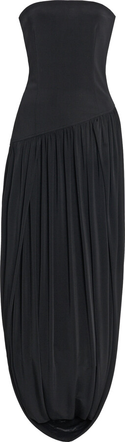 Ferragamo Draped Jersey Midi Dress