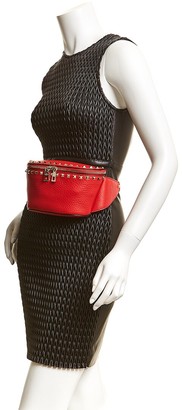 Valentino Rockstud Grainy Leather Belt Bag