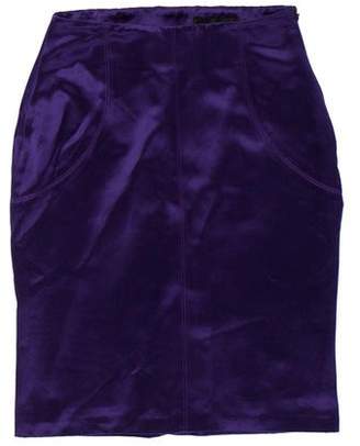 CNC Costume National Satin Knee-Length Skirt