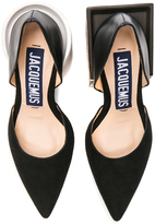 Thumbnail for your product : Jacquemus Two Tone Block Suede Heel Pumps