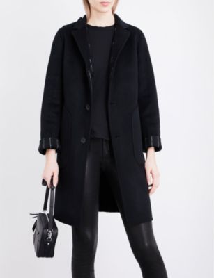 Rag & Bone Sidney pinstriped wool and cashmere-blend coat