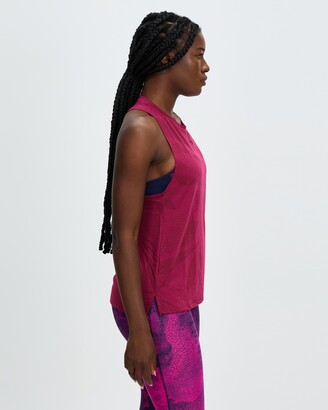 Reebok Performance - Women's Red Muscle Tops - TS Burnout Tank - Size XS at The Iconic
