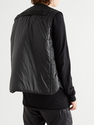 Rick Owens + Moncler Moapa Logo-Appliqued Quilted Shell Down Gilet