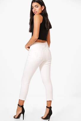 boohoo Runa Cropped Tapered Ankle Mom Jeans