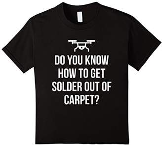 Women's Solder Out of the Carpet Funny Drone FPV Quadcopter T-Shirt Medium