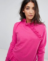 Thumbnail for your product : Miss Selfridge High Neck Ruffle Sweater