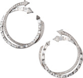 Thumbnail for your product : Nikos Koulis Energy 18k White Gold Diamond Hoop Earrings