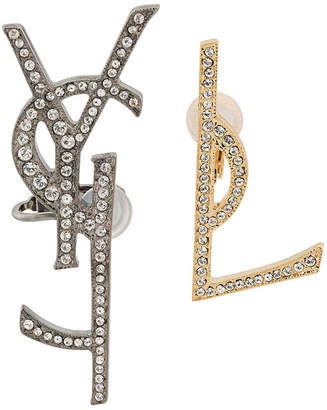 Saint Laurent logo earring set