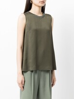 Thumbnail for your product : Lorena Antoniazzi Glitter Collar Tank Top