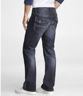 Thumbnail for your product : Express Rocco Thick Stitch Slim Fit Boot Cut Jean