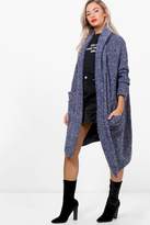 Thumbnail for your product : boohoo Verity Oversized Shawl Collar Boucle Cardigan