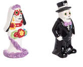 Thumbnail for your product : Transpac Set Of 2 Dolomite Day Of The Dead Bride & Groom Salt & Pepper Shakers