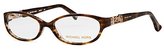 Thumbnail for your product : Michael Kors Women's Rectangle Brown Horn Optical Eyeglasses