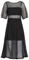 Thumbnail for your product : Sandro Noir Lace Slit Sleeve Dress