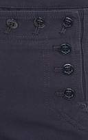 Thumbnail for your product : Nlst Women's Lace-Up Button-Detailed Cotton Sailor Shorts - Navy