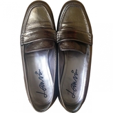 Thumbnail for your product : Lanvin Metallic Leather Flats