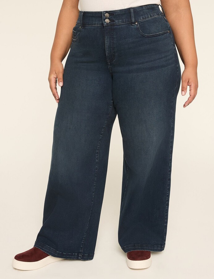 Lane Bryant Tighter Tummy Fit High-Rise Wide Leg Jean