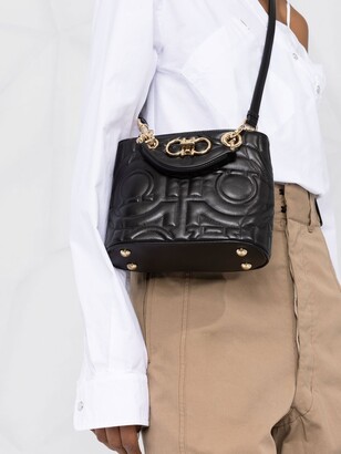 Ferragamo quilted Gancini crossbody tote bag - ShopStyle