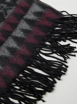 Thumbnail for your product : Topman Black and Purple Blanket Scarf
