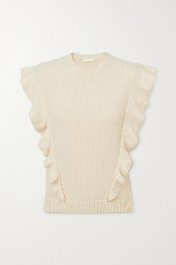 Chloé White Cashmere Women's Sweaters | Shop the world's largest 
