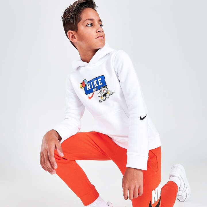 Nike Boys' Sportswear Club Jumpball Stickers Pullover Hoodie - ShopStyle