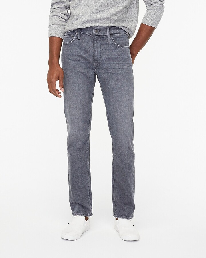 Straight-fit grey jean in signature flex