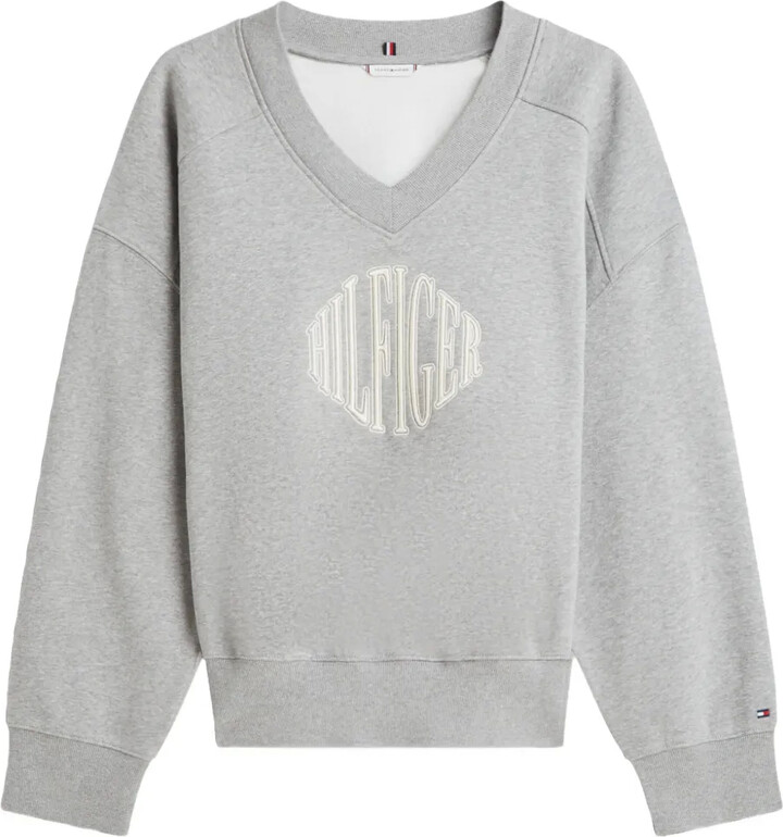 Tommy Hilfiger V-neck logo sweatshirt