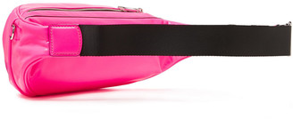 Marc Jacobs Logo-embellished Neon Textured-leather Belt Bag