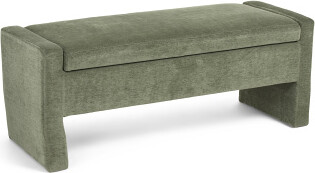 TJMAXX 48X18 Braun Upholstered Storage Bench, Polyester