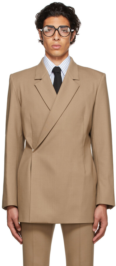 tan wool coat