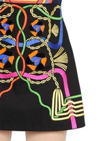 Thumbnail for your product : Peter Pilotto Embroidered Cotton Denim Dress