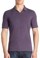 Thumbnail for your product : Armani Collezioni Caiman Print Johnny Collar Tee