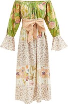 Thumbnail for your product : D'Ascoli Manuela Floral-print Cotton-khadi Maxi Dress